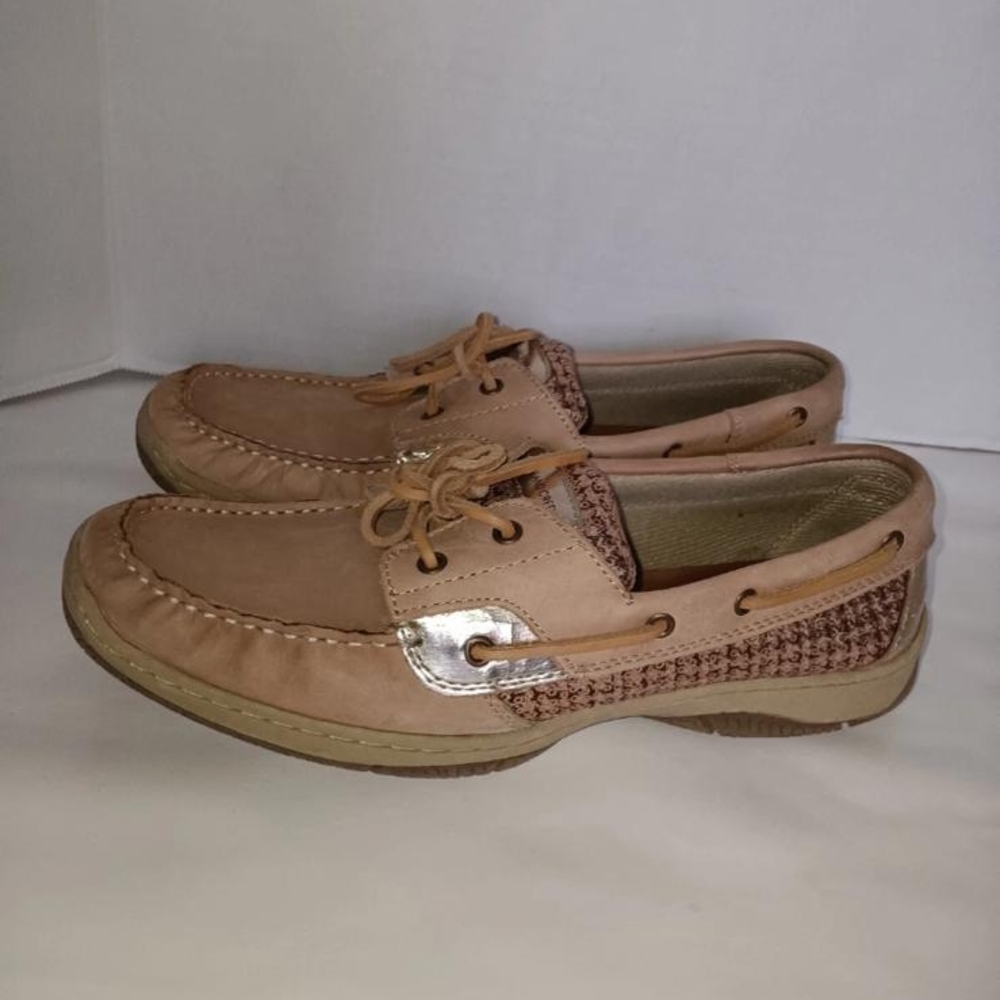 Highland Creek Boat Shoes Womens 11M Casual Brown Leather Harborside